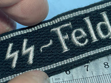 Load image into Gallery viewer, Reproduction WW2 German SS Feldgendarmerie Cuff Title - The Militaria Shop
