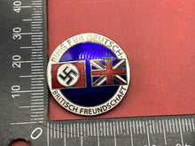 Load image into Gallery viewer, WW2 German Political British / German Friendship Badge. Reproduction.
