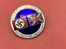 Load image into Gallery viewer, WW2 German Political British / German Friendship Badge. Reproduction.
