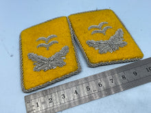 Load image into Gallery viewer, Pair of WW2 German Luftwaffe Officer's Collar Badges
