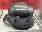 Original German Early SS Transitional M16 Helmet with Liner Band - WW1/WW2 - The Militaria Shop