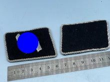 Load image into Gallery viewer, Pair of WW2 German SS Collar Badges
