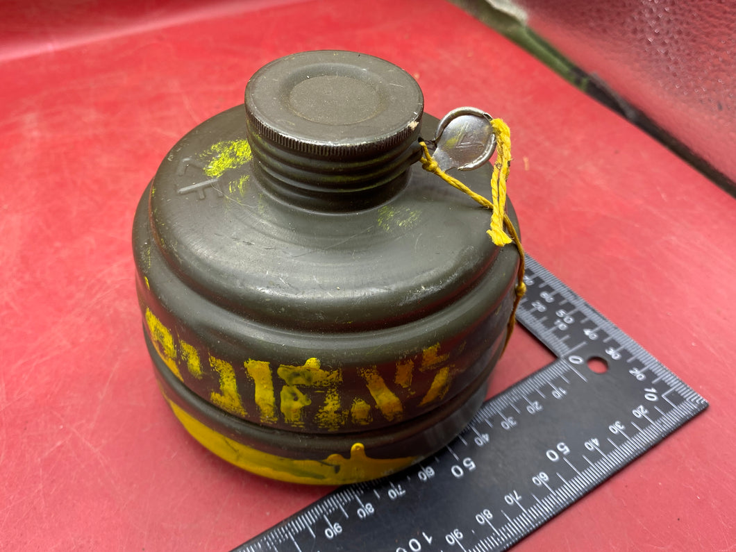 WW2 German Army Gas Mask Filter. Post War, but same as wartime issue.