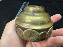 Load image into Gallery viewer, WW2 2nd Battalion Northumberland Home Guard Alnwick Headquarters Candle Holder Trench Art
