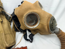 Load image into Gallery viewer, Original WW2 British Army GSR Gas Mask General Service Respirator &amp; Bag
