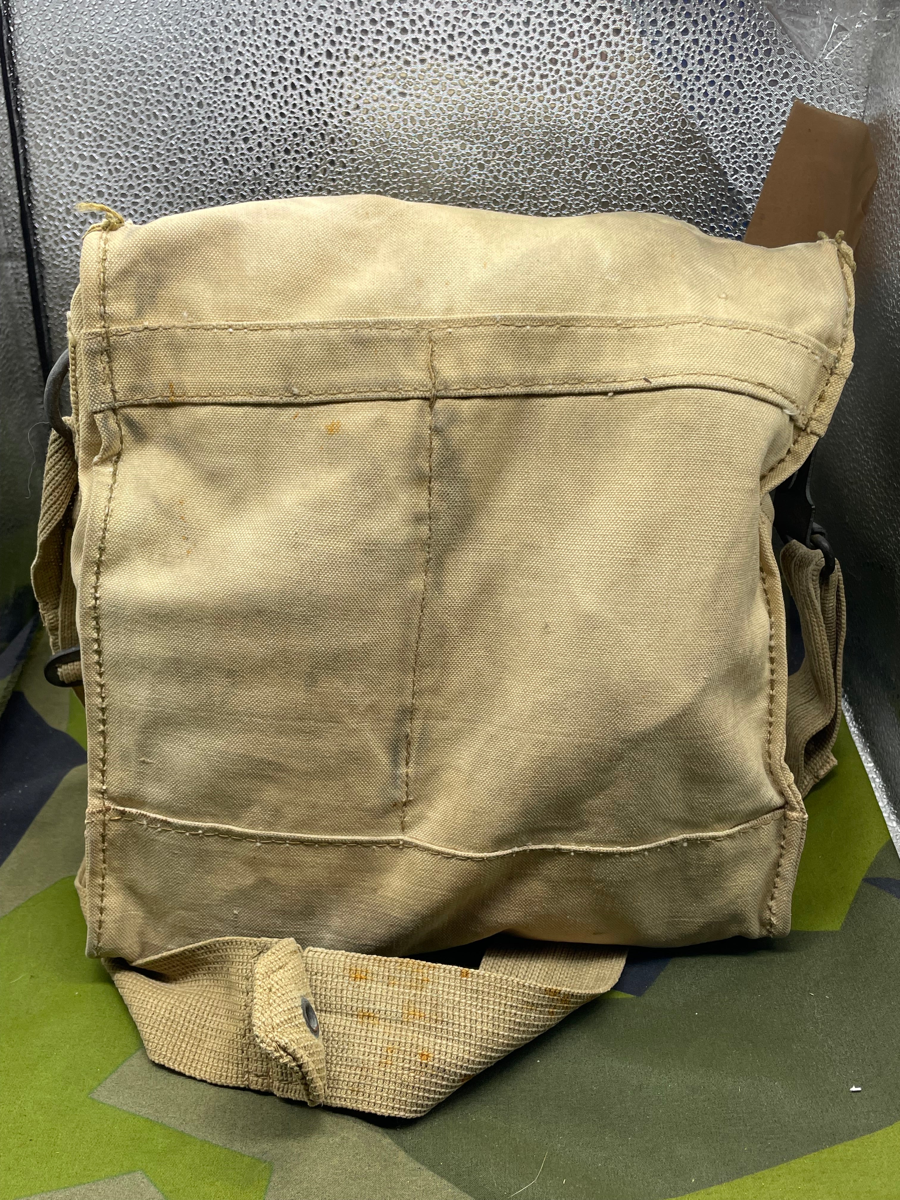 Original WW2 British Army Long-Hose Gas Mask with Bag & Dog Tag - The Militaria Shop