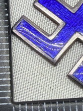 Load image into Gallery viewer, 1910 Hallmarked Silver &amp; Enamel Swastika Neckless Charm
