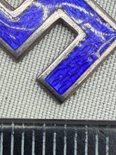 Load image into Gallery viewer, 1910 Hallmarked Silver &amp; Enamel Swastika Neckless Charm
