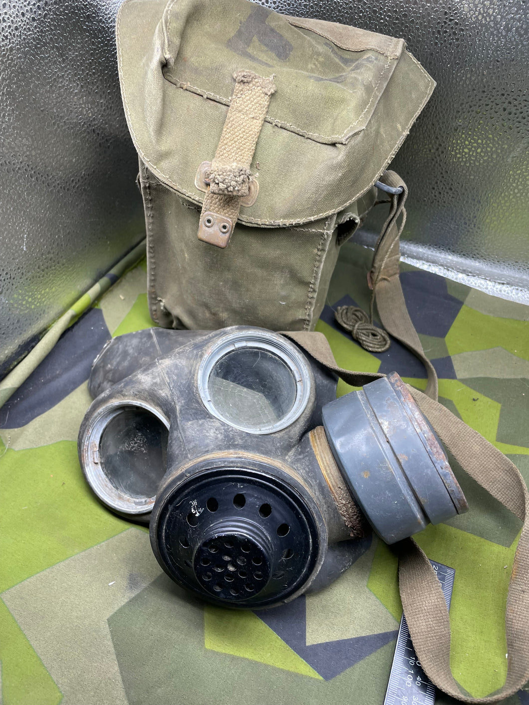 Original WW2 British Army Assault Gas Mask Set