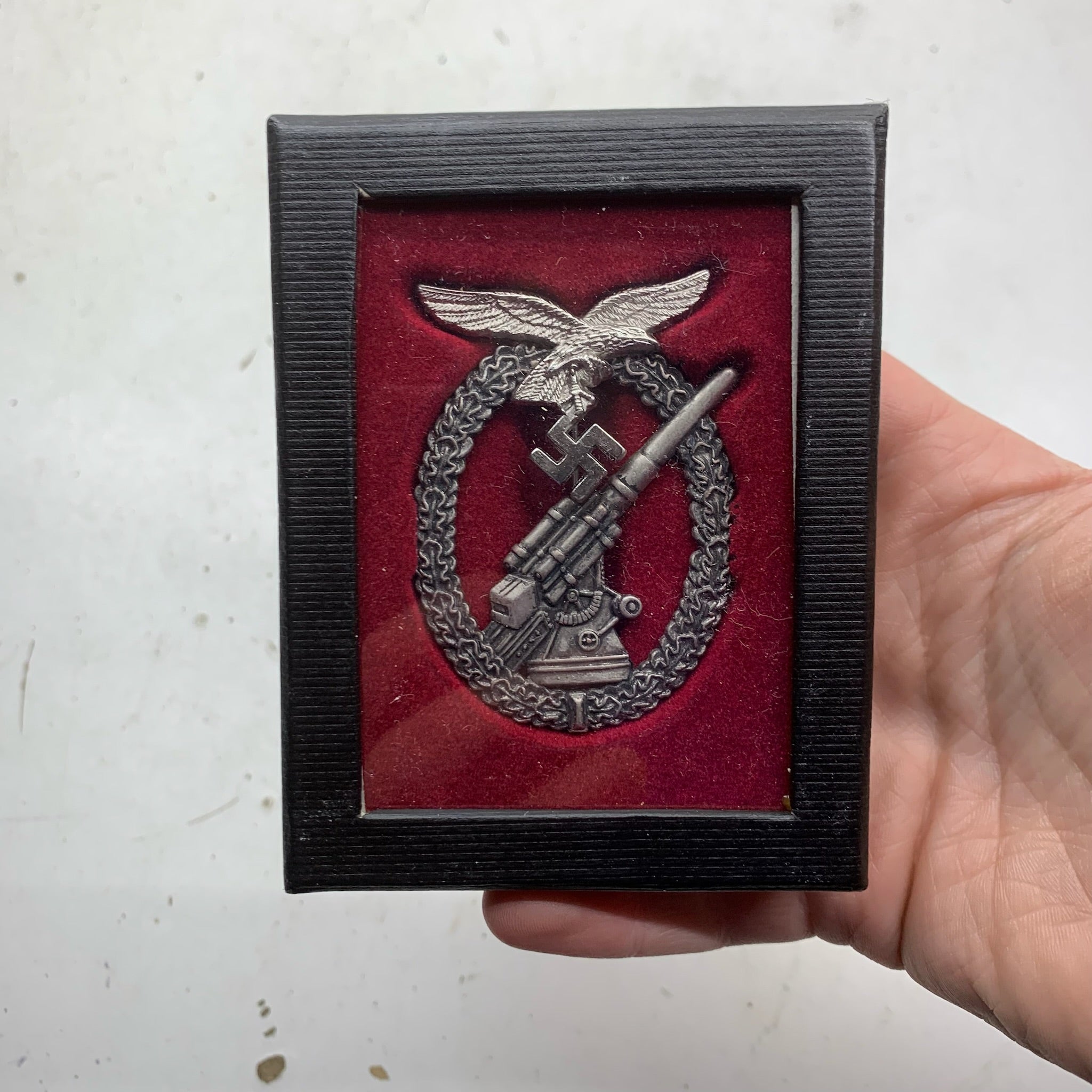 WW2 German Luftwaffe Flak Badge Award in Box - The Militaria Shop