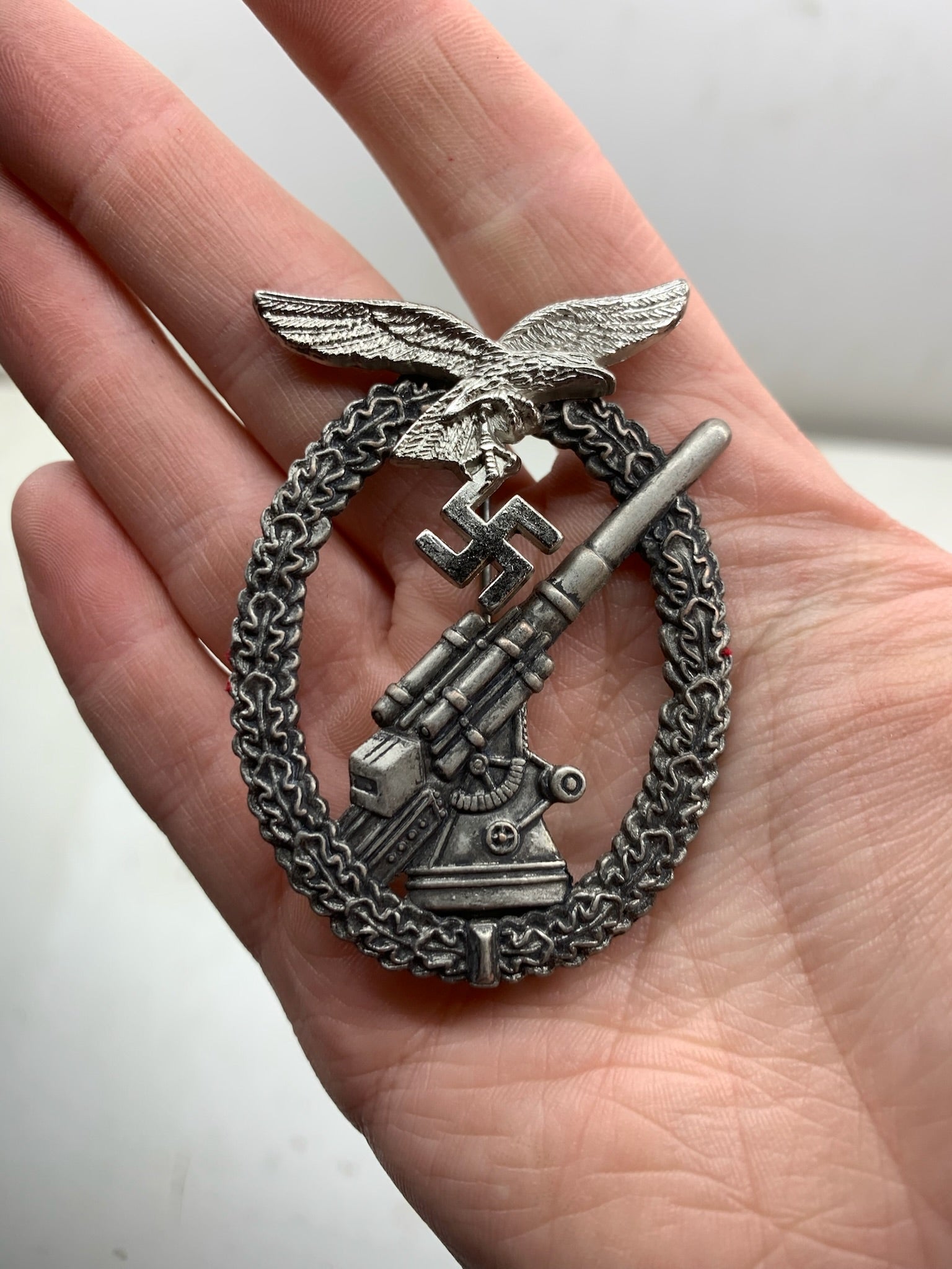 WW2 German Luftwaffe Flak Badge Award in Box - The Militaria Shop