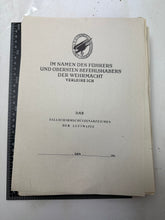 Charger l&#39;image dans la galerie, WW2 German Luftwaffe Parachute Award Certificate Reproduction

