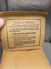 Load image into Gallery viewer, Civilian Gas Mask in Original Cardboard Box - WW2 British Home Front - The Militaria Shop
