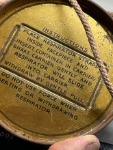 Load image into Gallery viewer, Original British Civilian Gas Mask Private Purchase Carrying Tin 1940 Dated - The Militaria Shop
