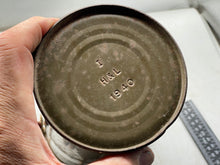 Load image into Gallery viewer, Original British Civilian Gas Mask Private Purchase Carrying Tin 1940 Dated - The Militaria Shop
