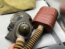 Load image into Gallery viewer, Original WW2 British Army GSR General Service Respirator Gas Mask &amp; Bag
