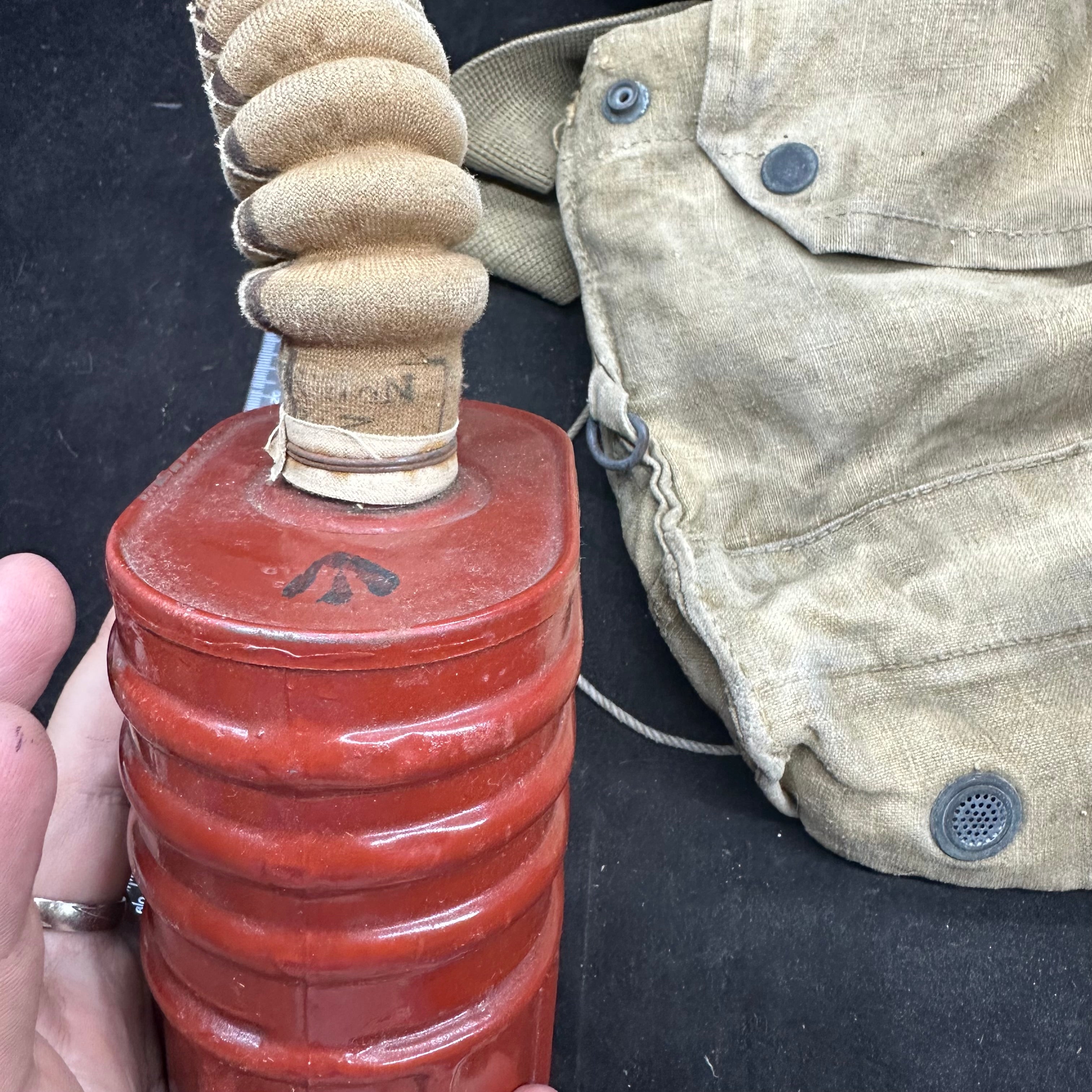 British Army Soldier Gas Mask GSR Respirator - Original Early Bag - The Militaria Shop