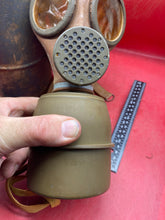 Load image into Gallery viewer, Original WW2 1935 Dated French Army Gas Mask in Tin - Excellent Condition
