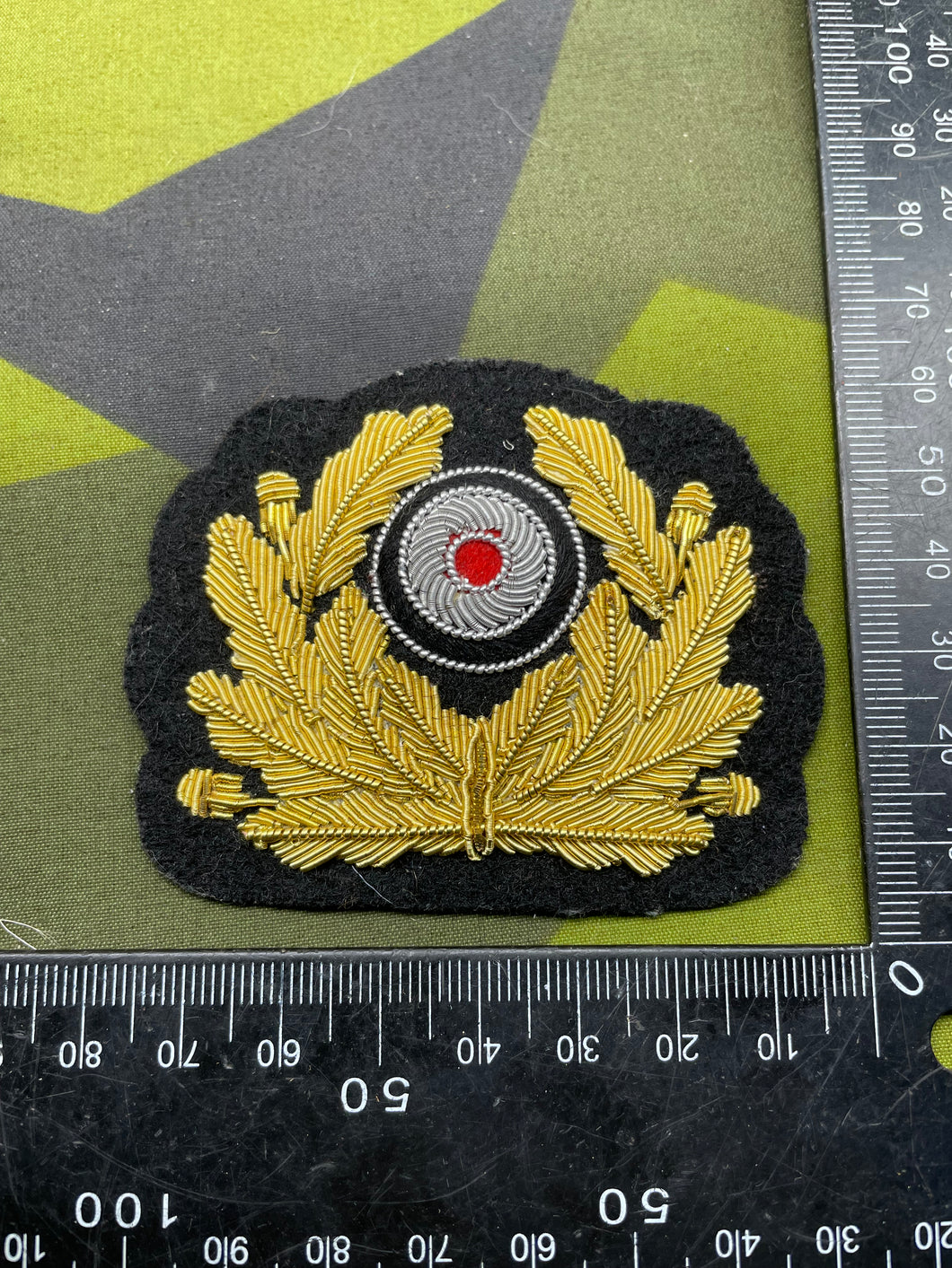 WW2 German Kriegsmarine / Army Cap Wreath & Roundel