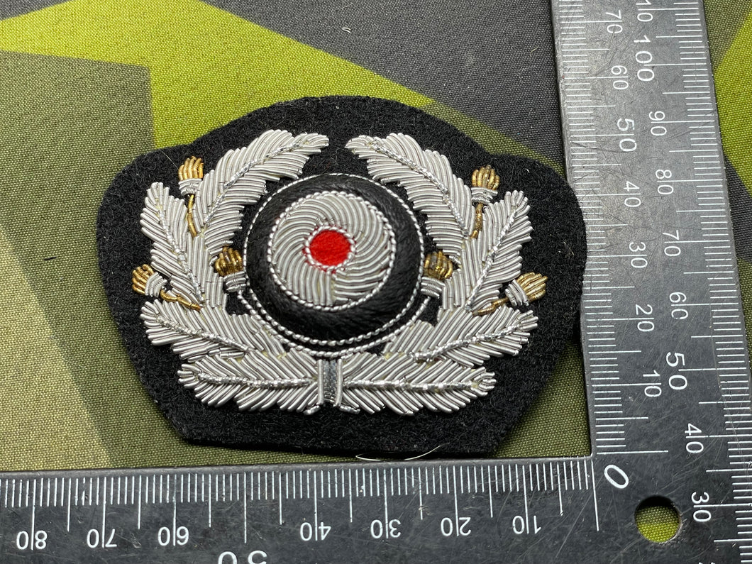 WW2 German Kriegsmarine / Army Cap Wreath & Roundel
