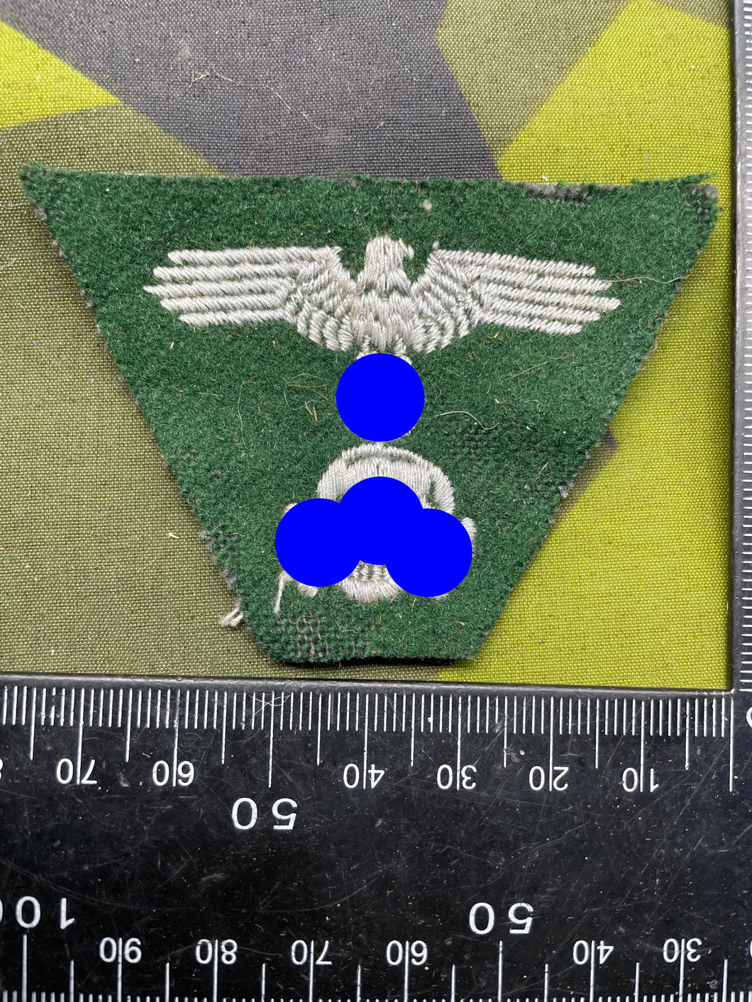 WW2 German SS M43 Cap Badge