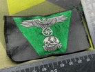 WW2 German SS Cloth Trapezoid Ski Cap Eagle Badge - The Militaria Shop