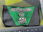 WW2 German SS Cloth Trapezoid Ski Cap Eagle Badge - The Militaria Shop