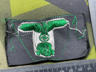WW2 German SS Cloth Trapezoid Ski Cap Eagle Badge - The Militaria Shop