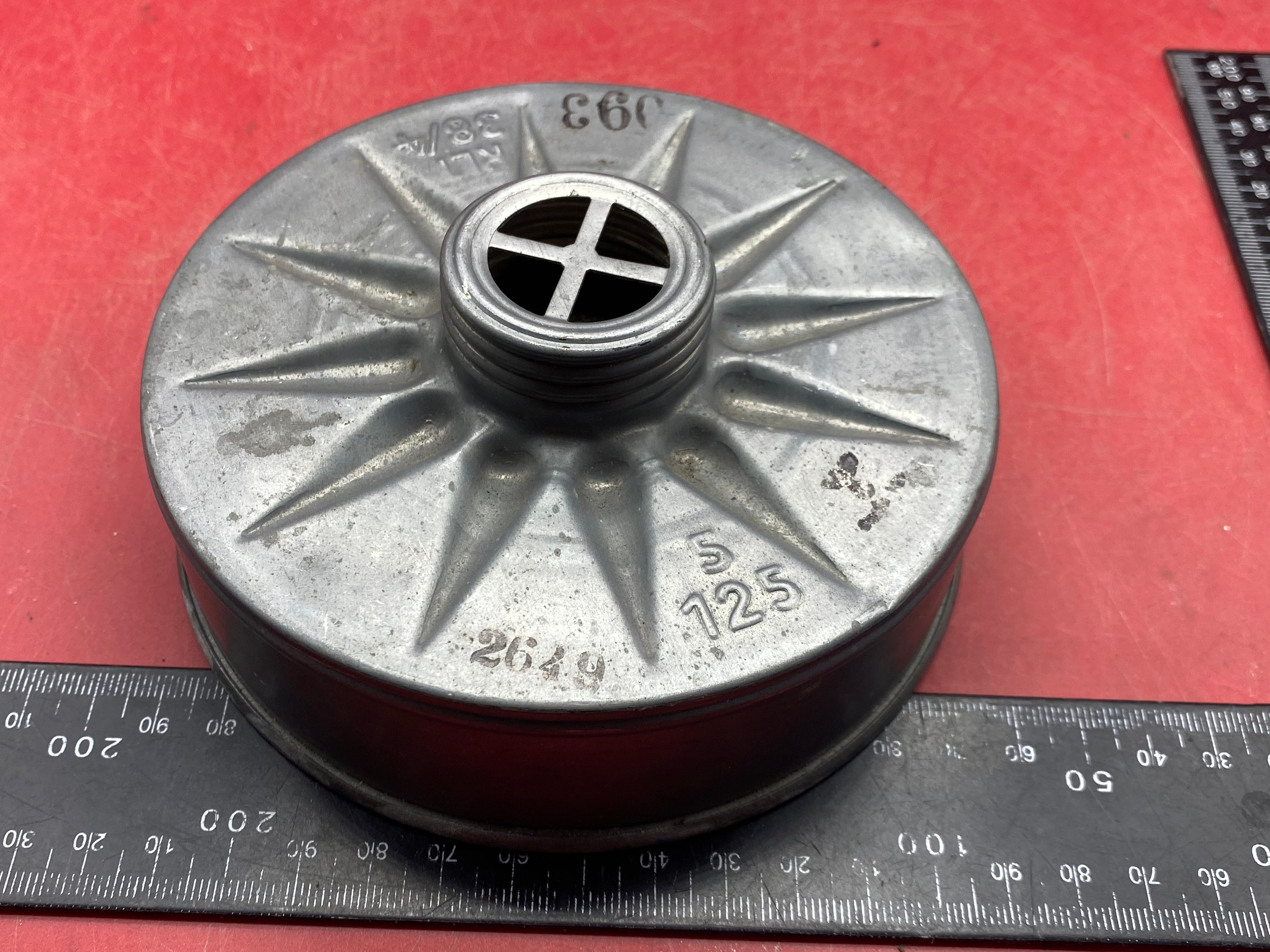 WW2 German Home Front Civilian Gas Mask Filter - The Militaria Shop