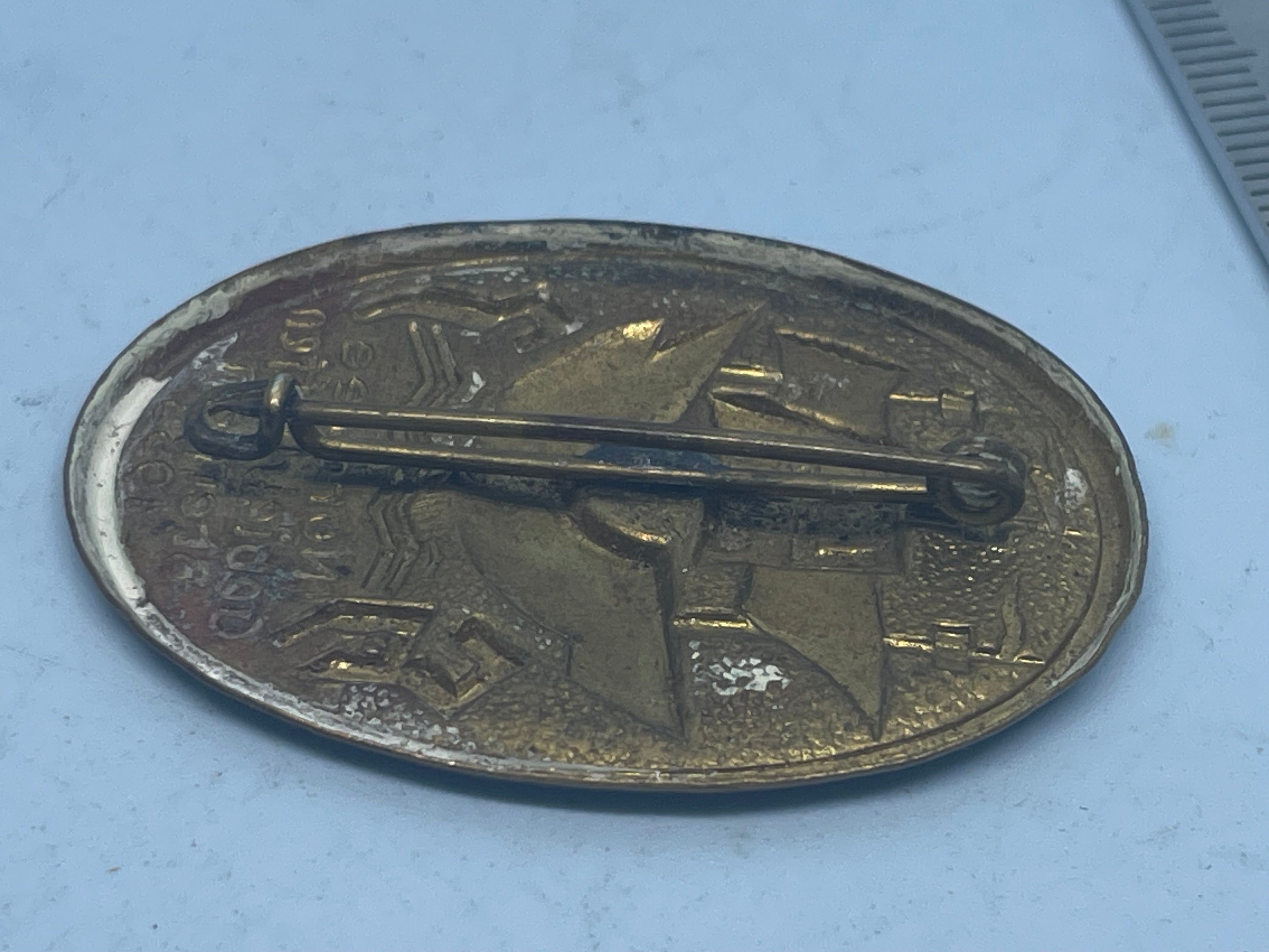 Original Hitler Youth (HJ) Nordsee Gebietstreffen Bremen 1933 Rally Badge - The Militaria Shop