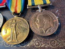 Load image into Gallery viewer, Original WW1 Military Medal &amp; Territorial Medal 5 Medal Group. British Army Hampshire Regiment
