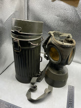 Load image into Gallery viewer, WW2 German Army Gas Mask in Tin - 1938 in Super Condition
