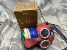 Load image into Gallery viewer, Rare Original WW2 British Home Front Children&#39;s &quot;Mickey Mouse&quot; Gas Mask Respirator
