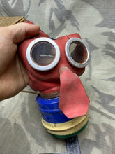 Load image into Gallery viewer, Rare Original WW2 British Home Front Children&#39;s &quot;Mickey Mouse&quot; Gas Mask Respirator
