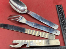 Load image into Gallery viewer, Original WW2 German Army Mess Kit - Knife, Fork &amp; Spoon Set
