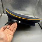 Original Post WW2 German Officers Cap with Reproduction Badge - For Reenactment - The Militaria Shop