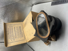 Charger l'image dans la galerie, Original British Civilian Gas Mask in Cardboard Carrying Box
