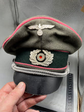 Charger l'image dans la galerie, WW2 German Army Panzer Officer's Cap - The Militaria Shop
