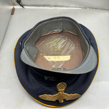 Charger l'image dans la galerie, Original Post WW2 German Officers Cap with Reproduction Badge - For Reenactment - The Militaria Shop
