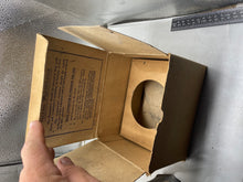 Charger l'image dans la galerie, Original British Civilian Gas Mask in Cardboard Carrying Box
