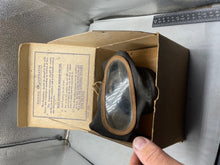 Charger l'image dans la galerie, Original British Civilian Gas Mask in Cardboard Carrying Box
