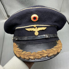 Load image into Gallery viewer, German Officers Cap with Reproduction Badge - For Reenactment - The Militaria Shop
