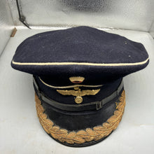 Load image into Gallery viewer, German Officers Cap with Reproduction Badge - For Reenactment - The Militaria Shop
