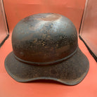 Original WW2 German Luftshutz Civil Defence Helmet - Complete - The Militaria Shop
