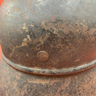 Original WW2 German Luftshutz Civil Defence Helmet - Complete - The Militaria Shop