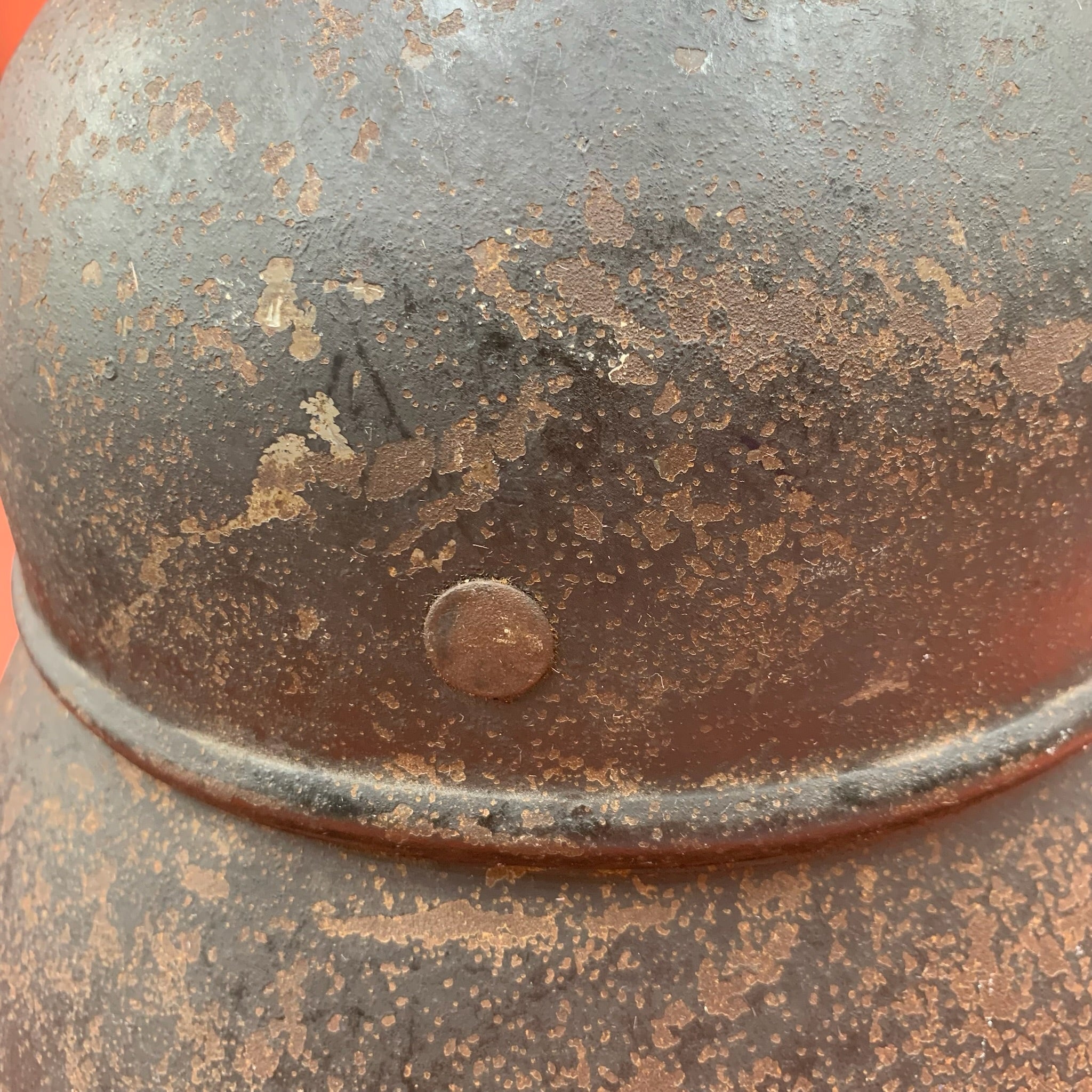 Original WW2 German Luftshutz Civil Defence Helmet - Complete - The Militaria Shop