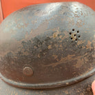 Original WW2 German Luftshutz Civil Defence Helmet - Complete - The Militaria Shop