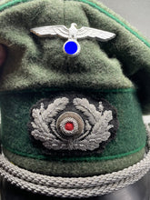 Charger l'image dans la galerie, WW2 German Army Mountain Troops Officer's Cap - The Militaria Shop
