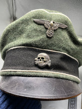 Charger l'image dans la galerie, WW2 German Waffen SS Crusher Cap - The Militaria Shop
