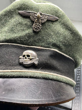 Charger l'image dans la galerie, WW2 German Waffen SS Crusher Cap - The Militaria Shop
